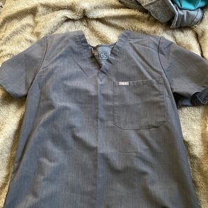 Figs scrub top graphite